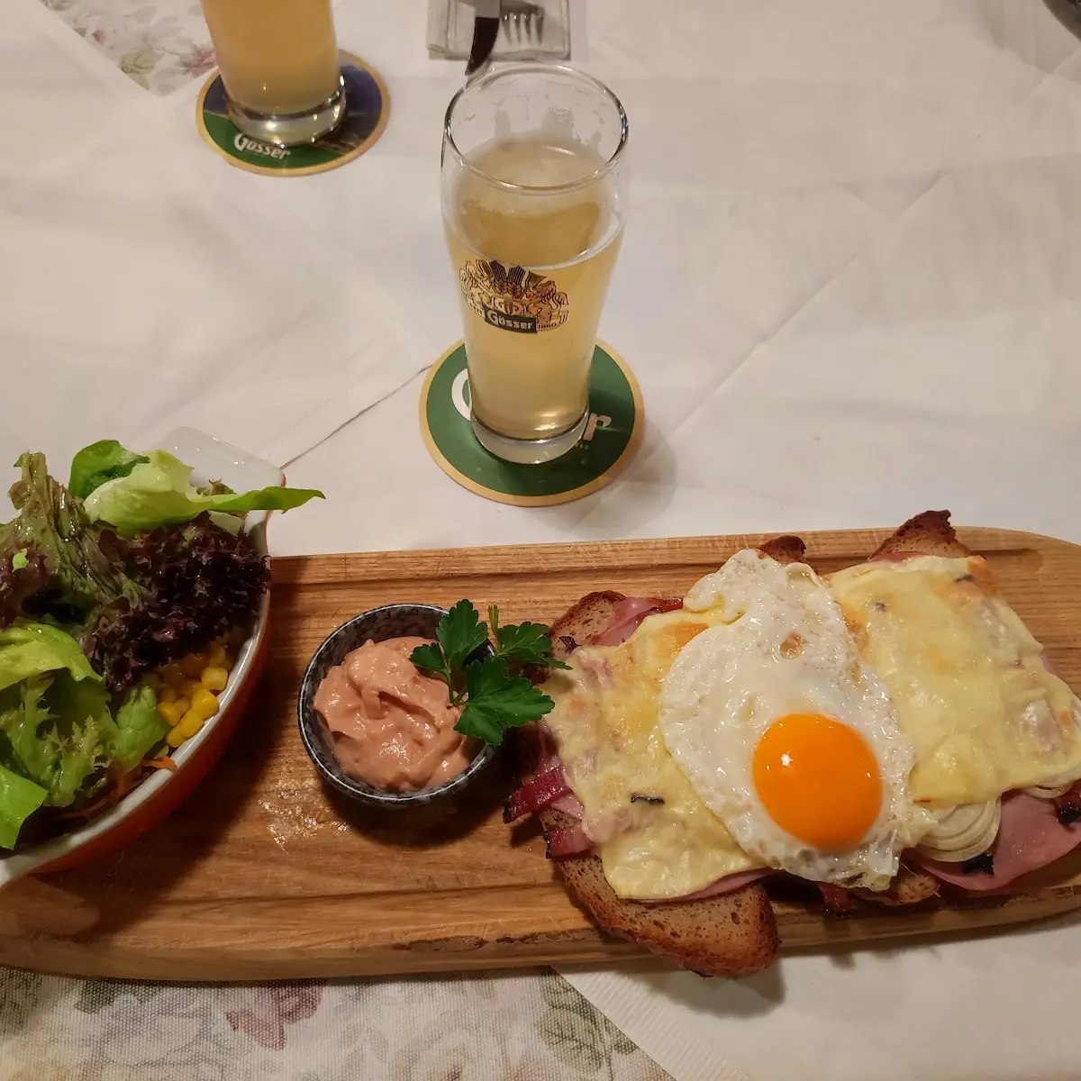Bauerntoast Mit Gem Salat