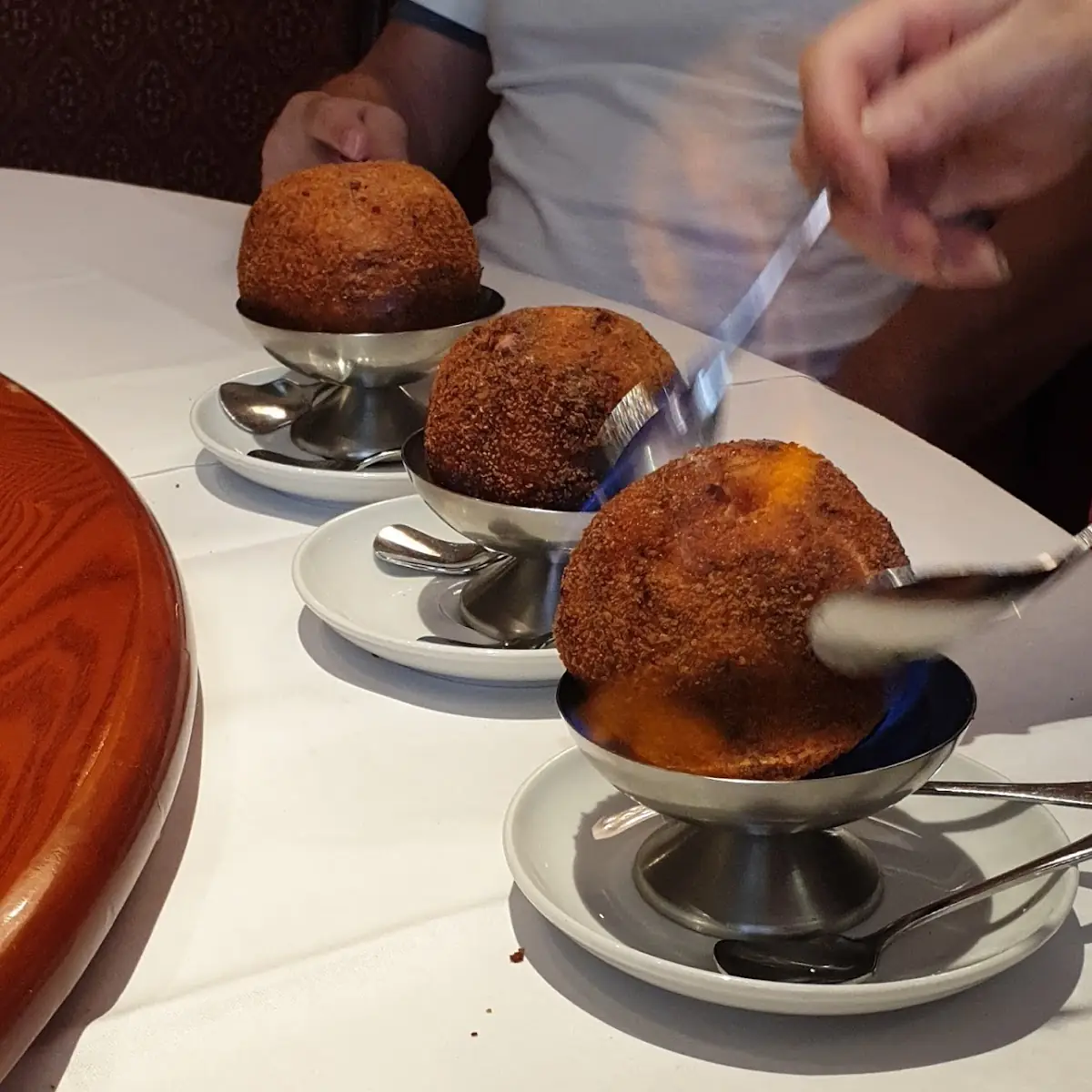Flambiertes Eis