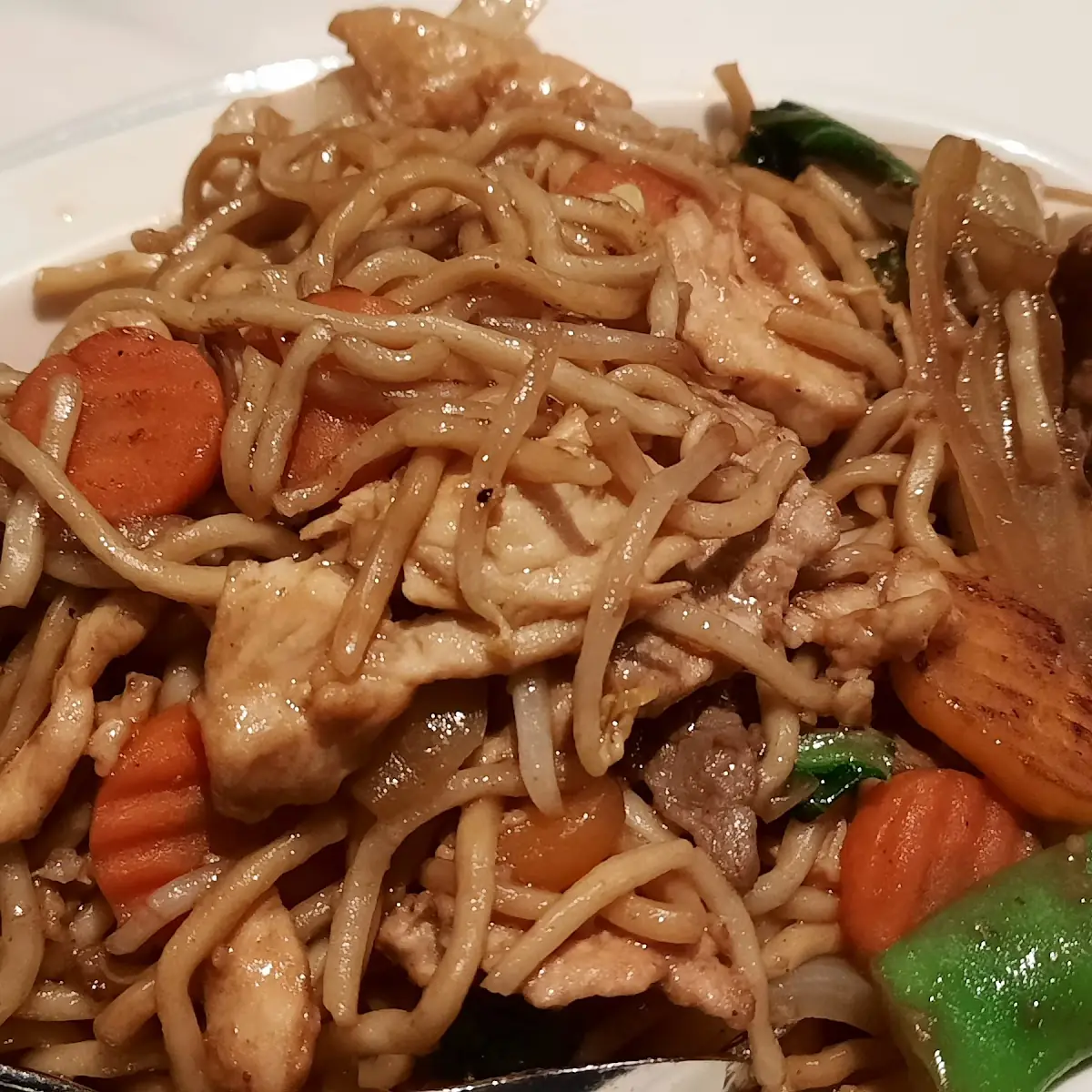 Gebratene Nudeln Mit 3 Sorten Fleisch