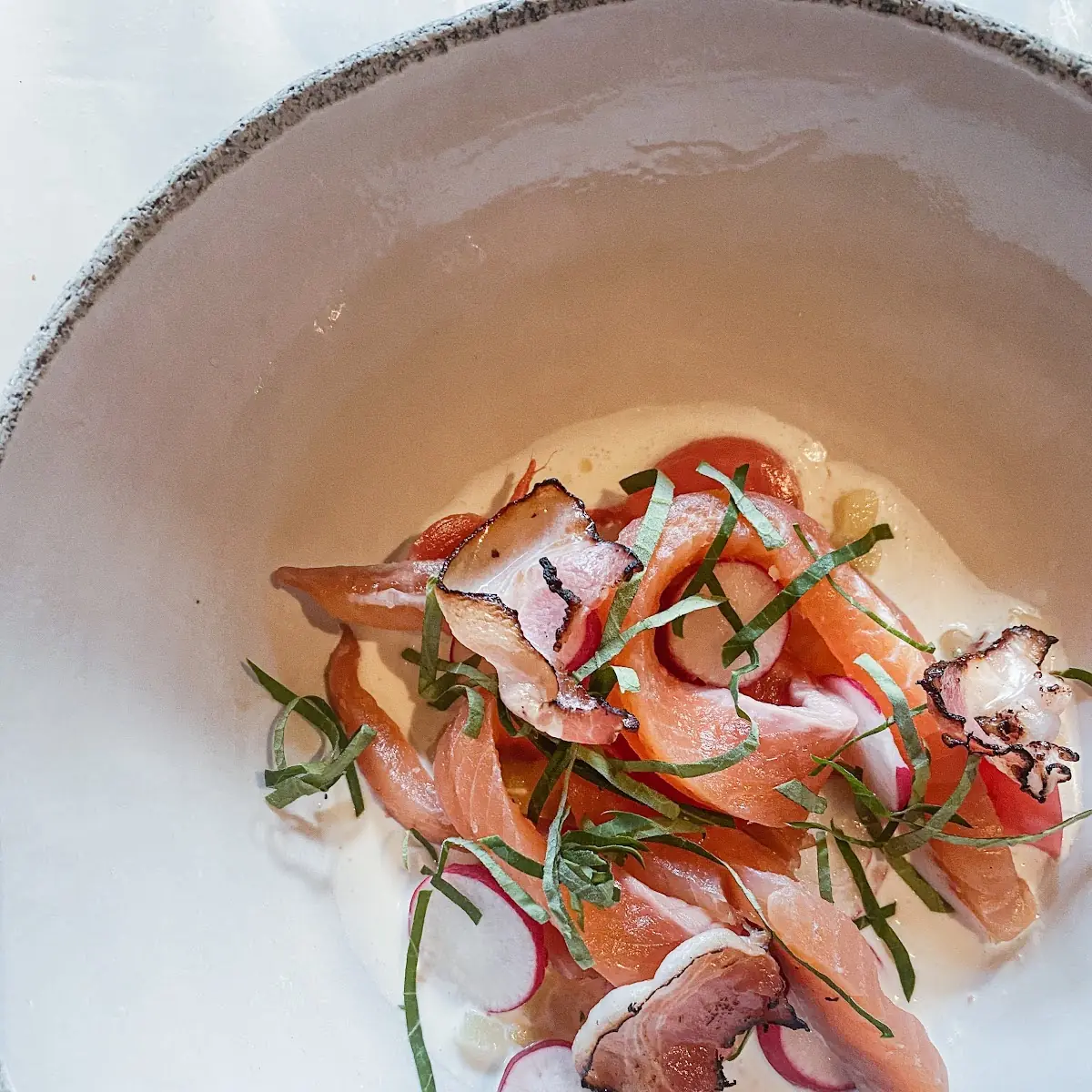 Saibling Speck Buttermilch