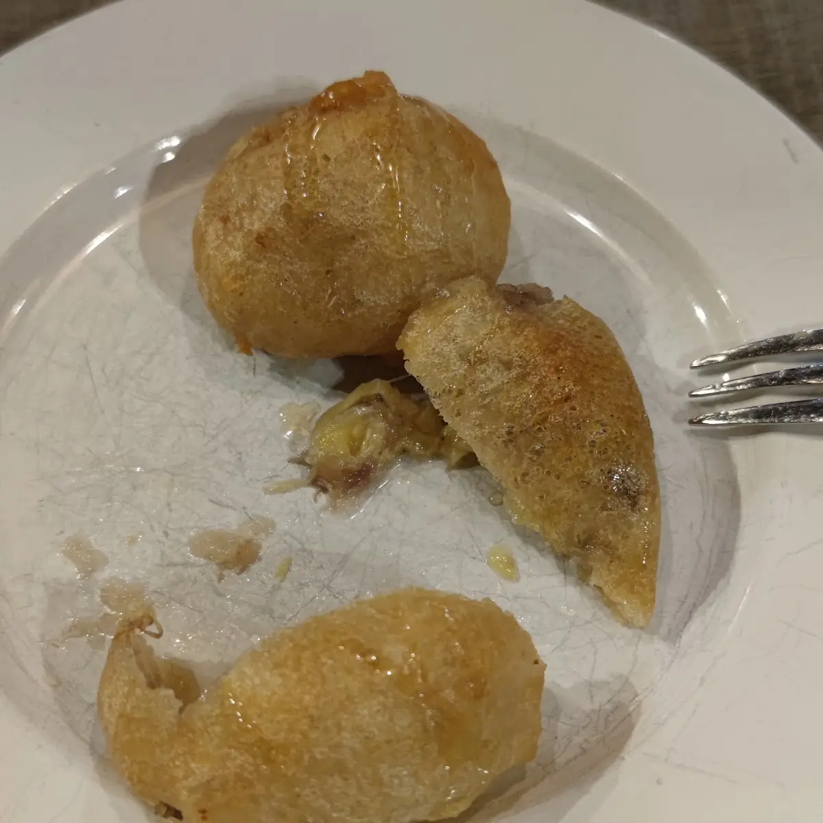 Überbackene Bananen