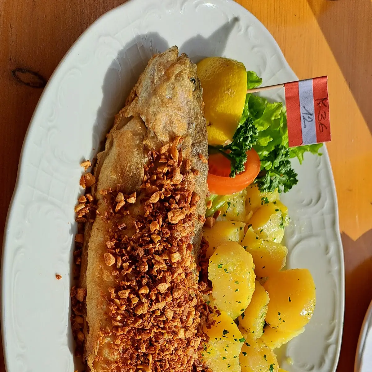 Forelle Gebraten Mit Knoblauch