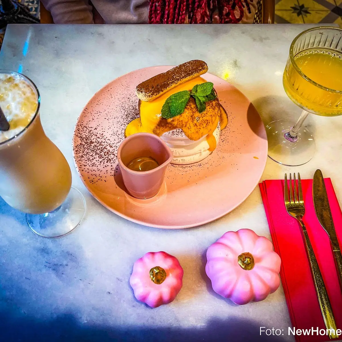 Ananas-shake Tiramisu Dream Orangensaft