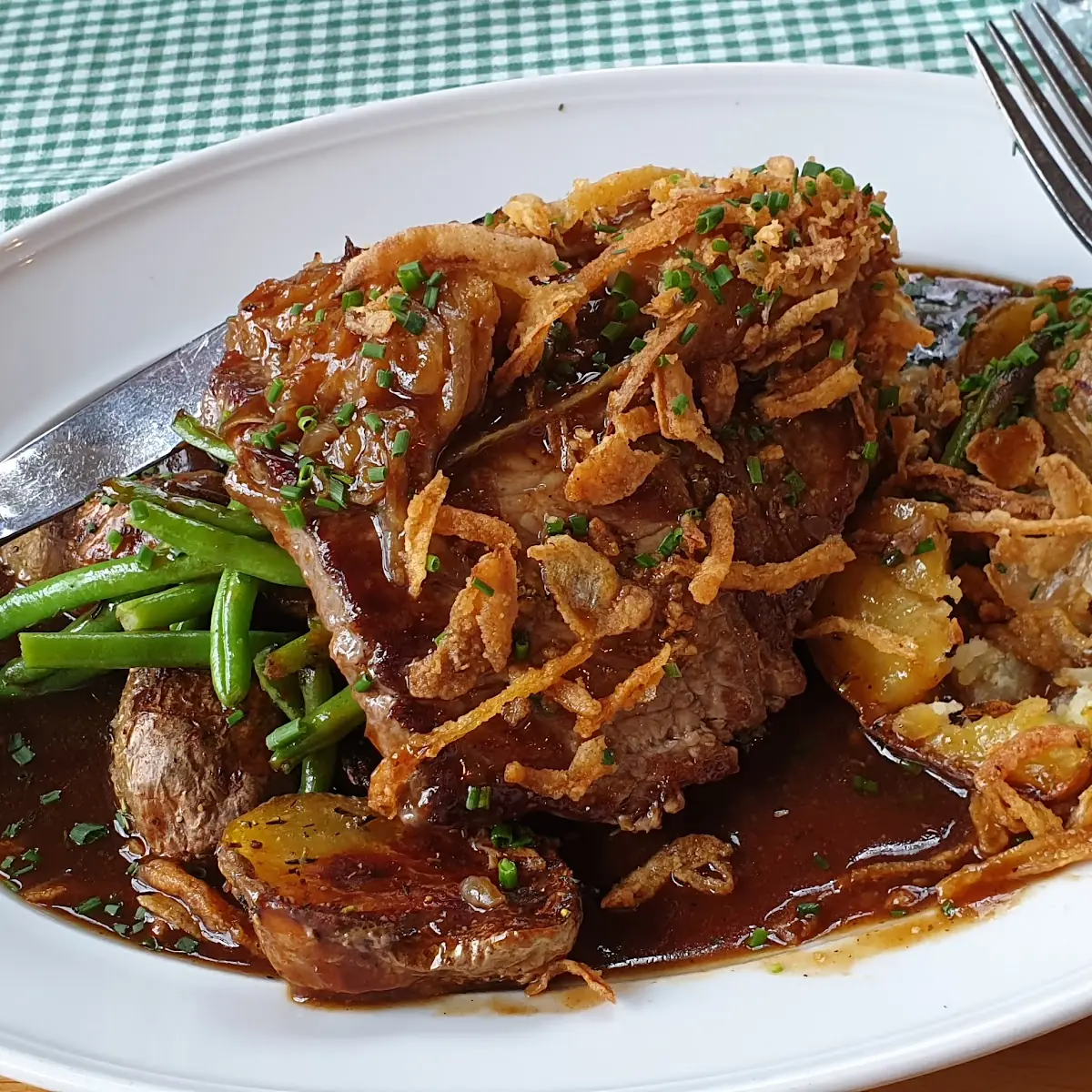 Zwiebelrostbraten Vom Beiried