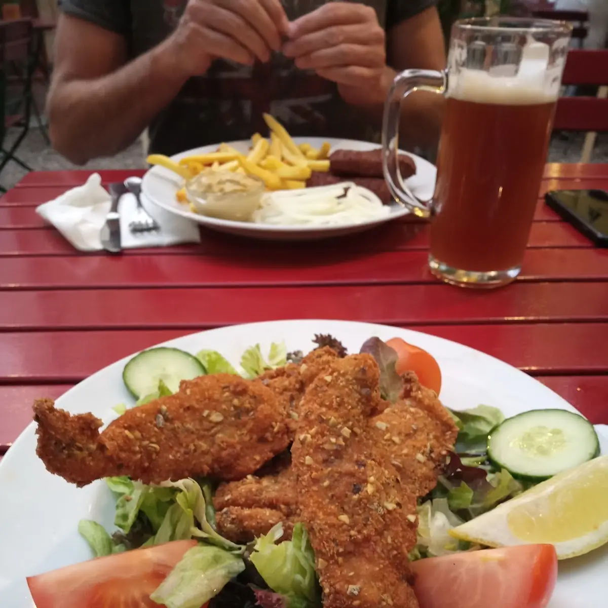Backhendl Salat