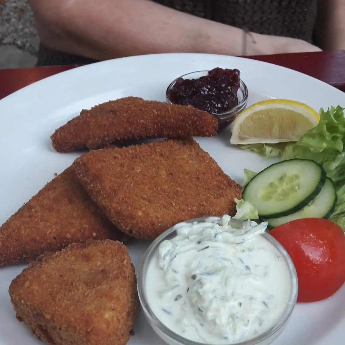Gebackene Käsevariation