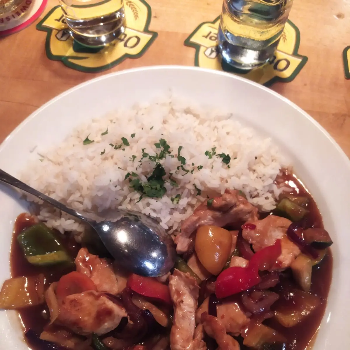 Wok Mit Hühnerfleisch