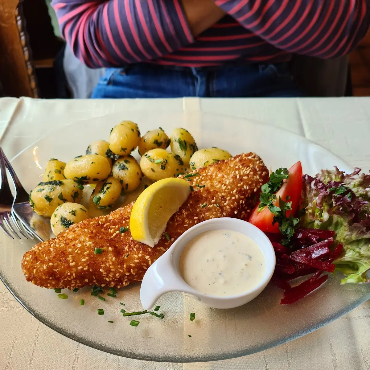 Seelachsfilet In Sesamkruste