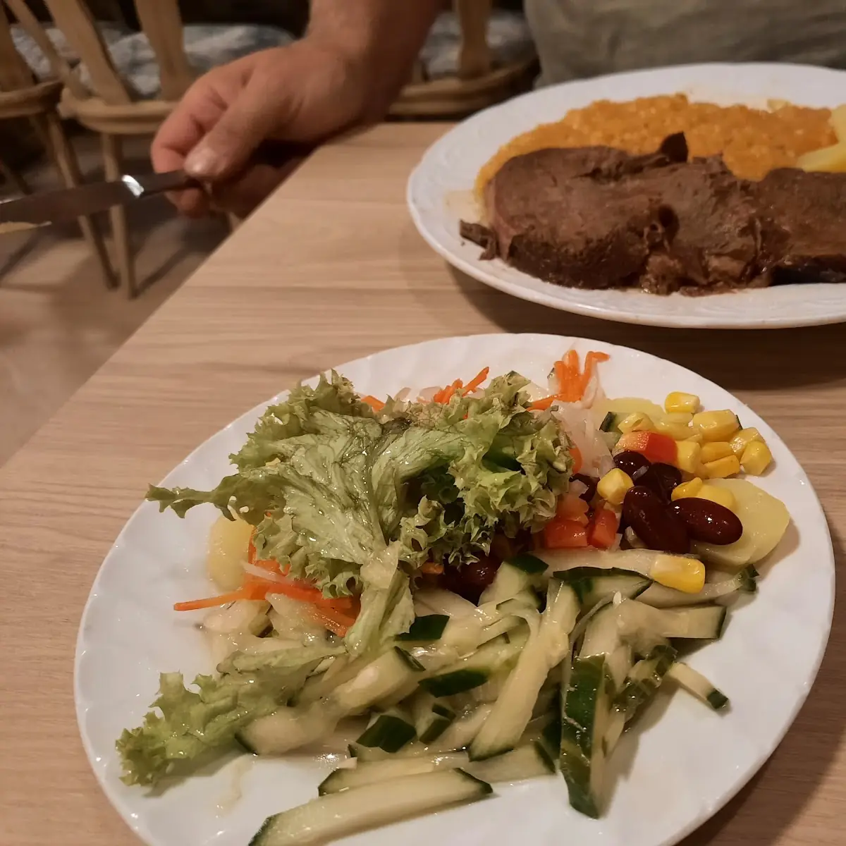 Rindfleisch Mit Kürbisgemüse
