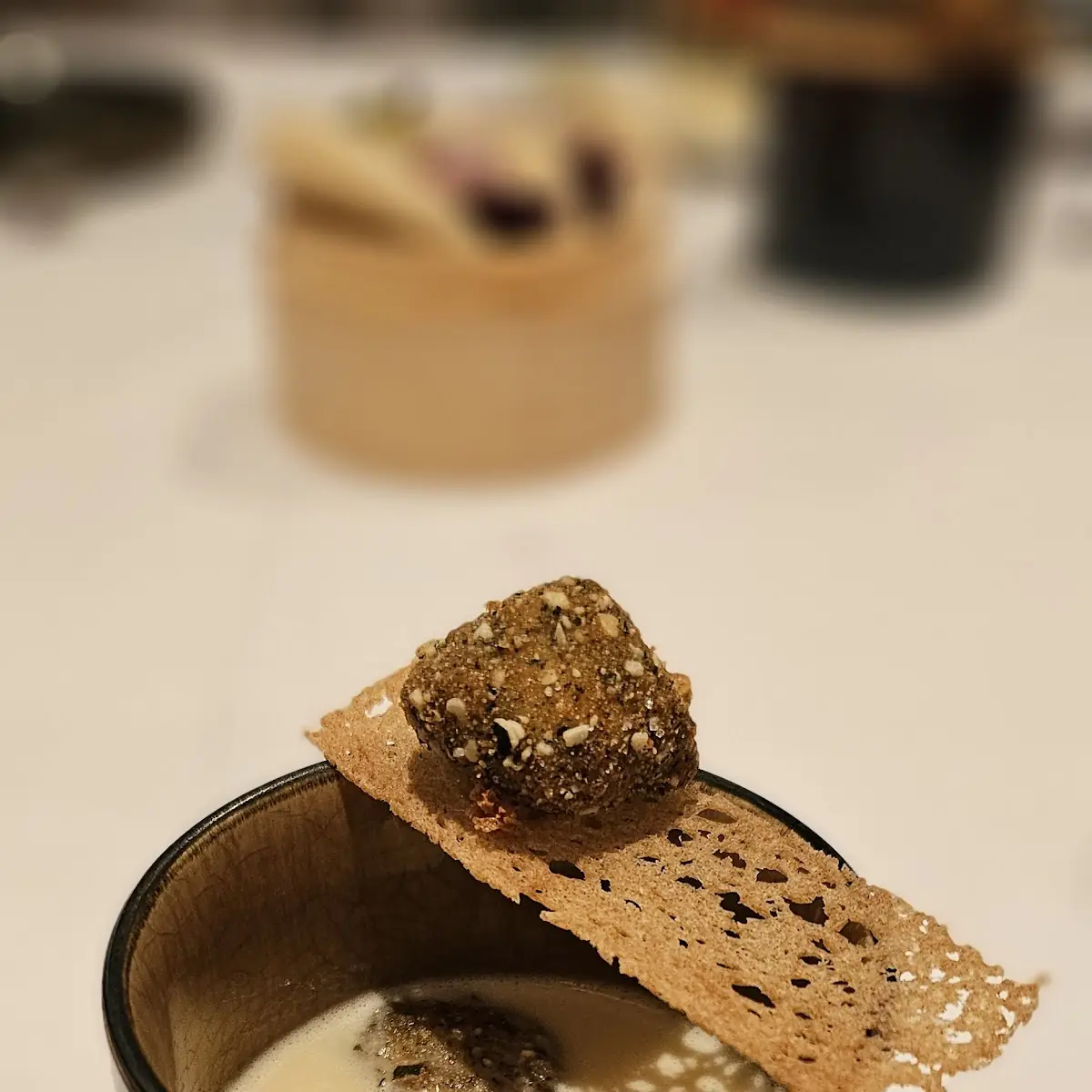 Käsesuppe Mit Kalbhirnpraline