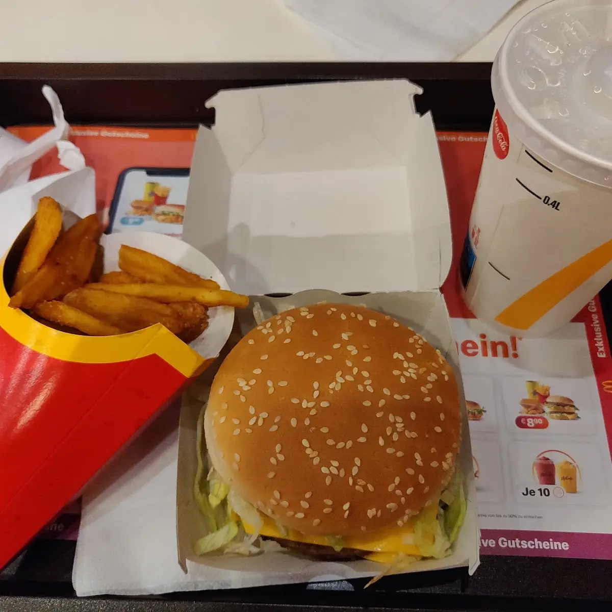 Vegetarian Burger Menü