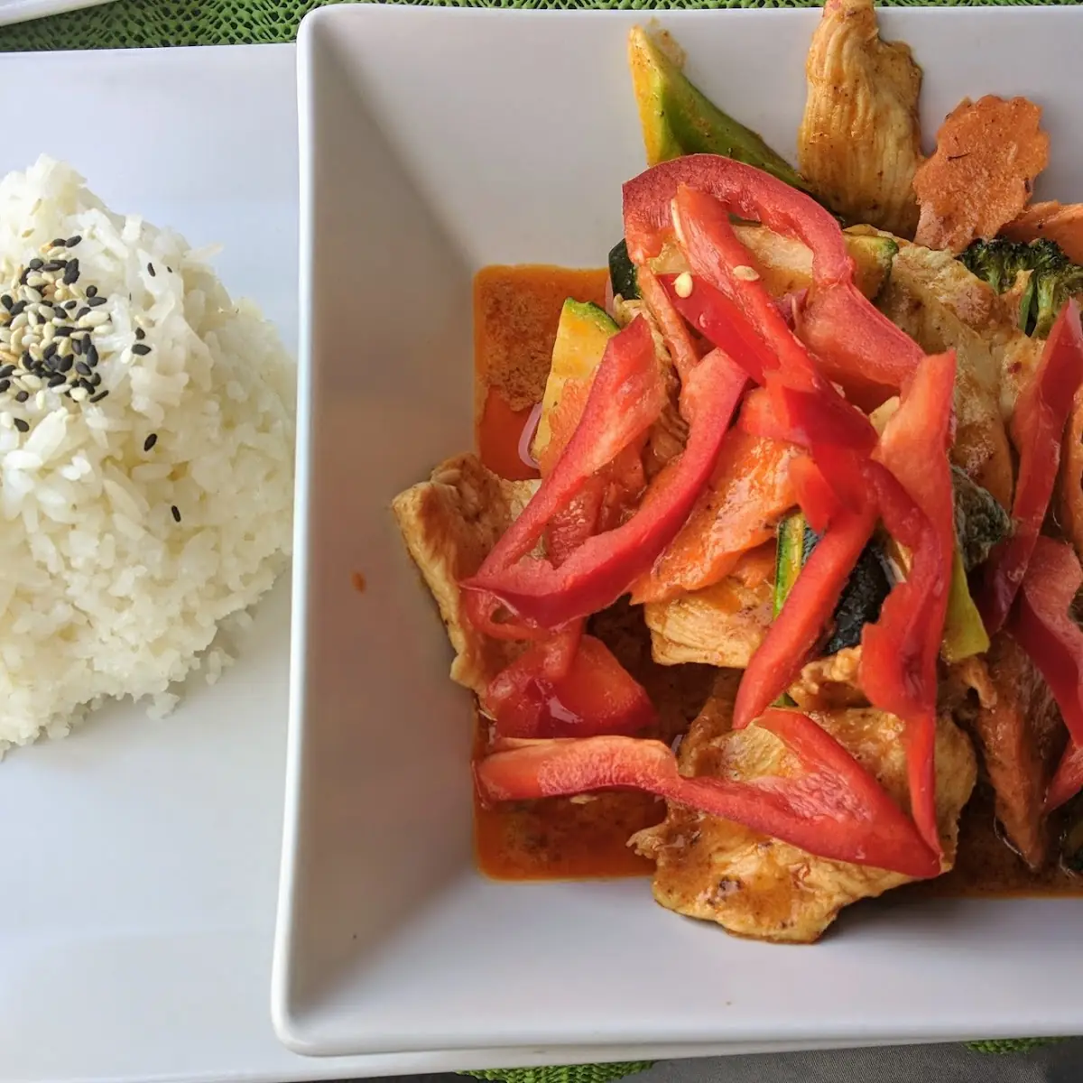Grünes Curry Gaeng Kiau Wan