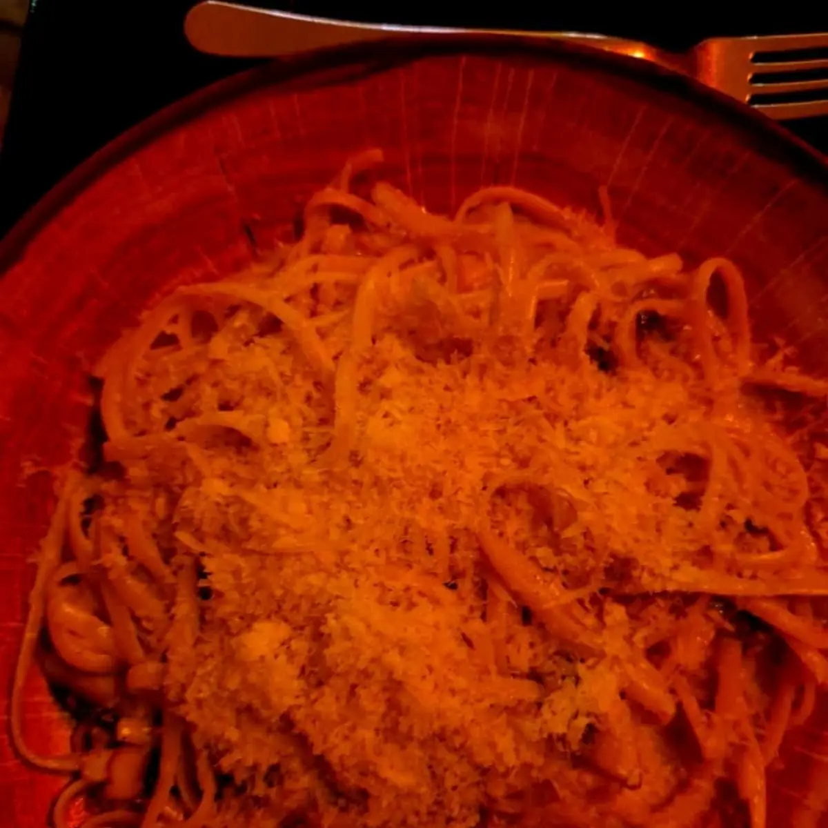 Linguine Mit Champignons Trüffel Und Parmesan
