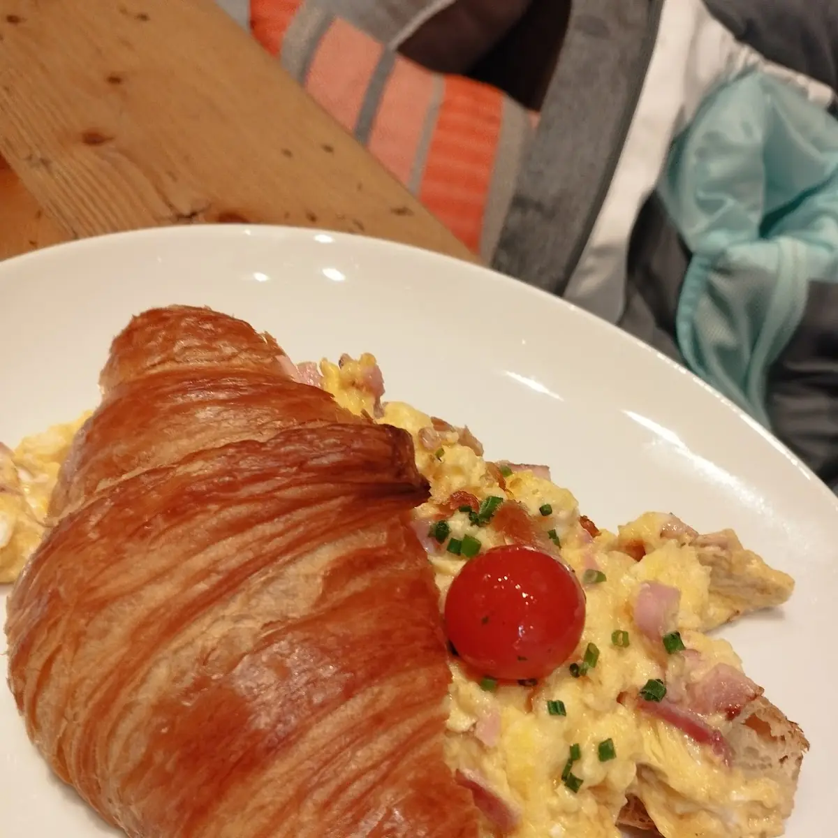 Croissant Gefullt Mit Schinken
