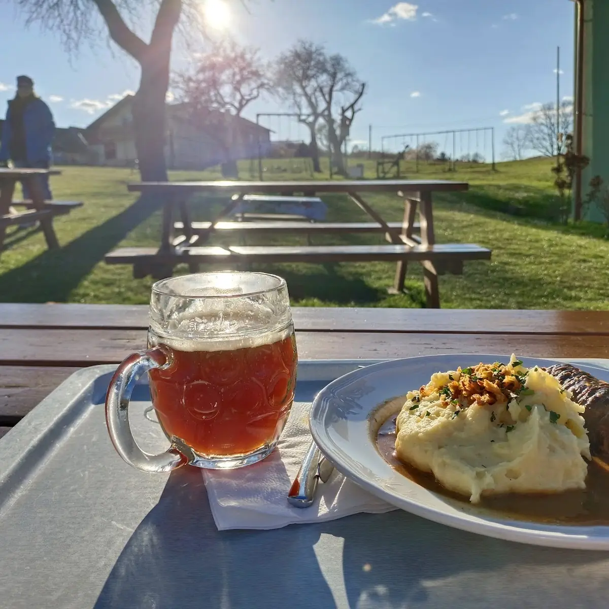 Rindsroulade Mit Edäpfelpürreer Und Röstzwiebeln Köstlich