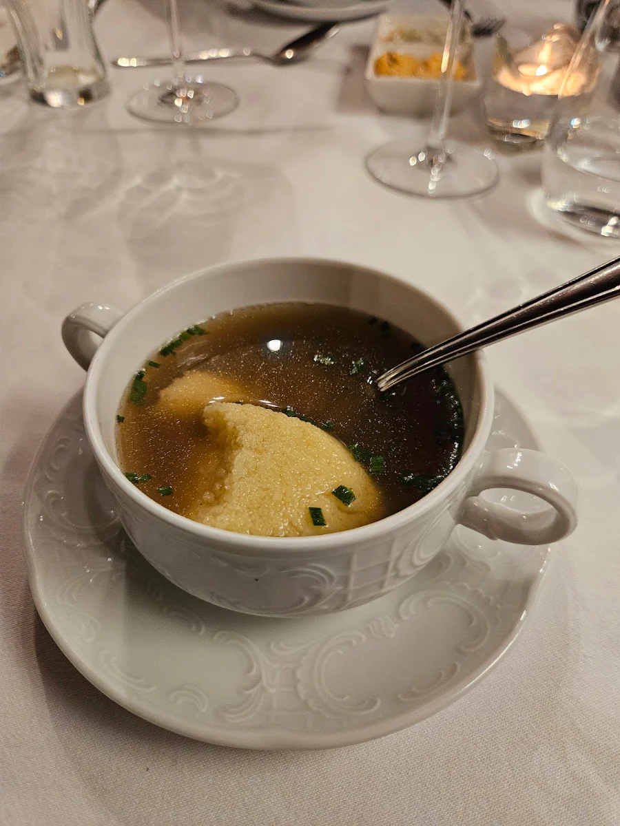 Consume of Beef with Semolina Dumpling