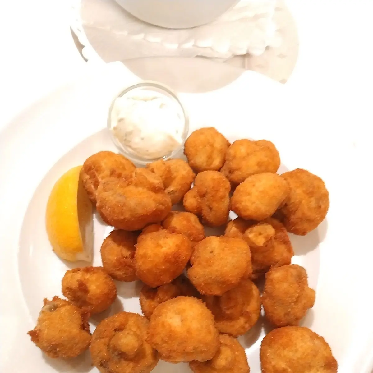Gebackene Champignons