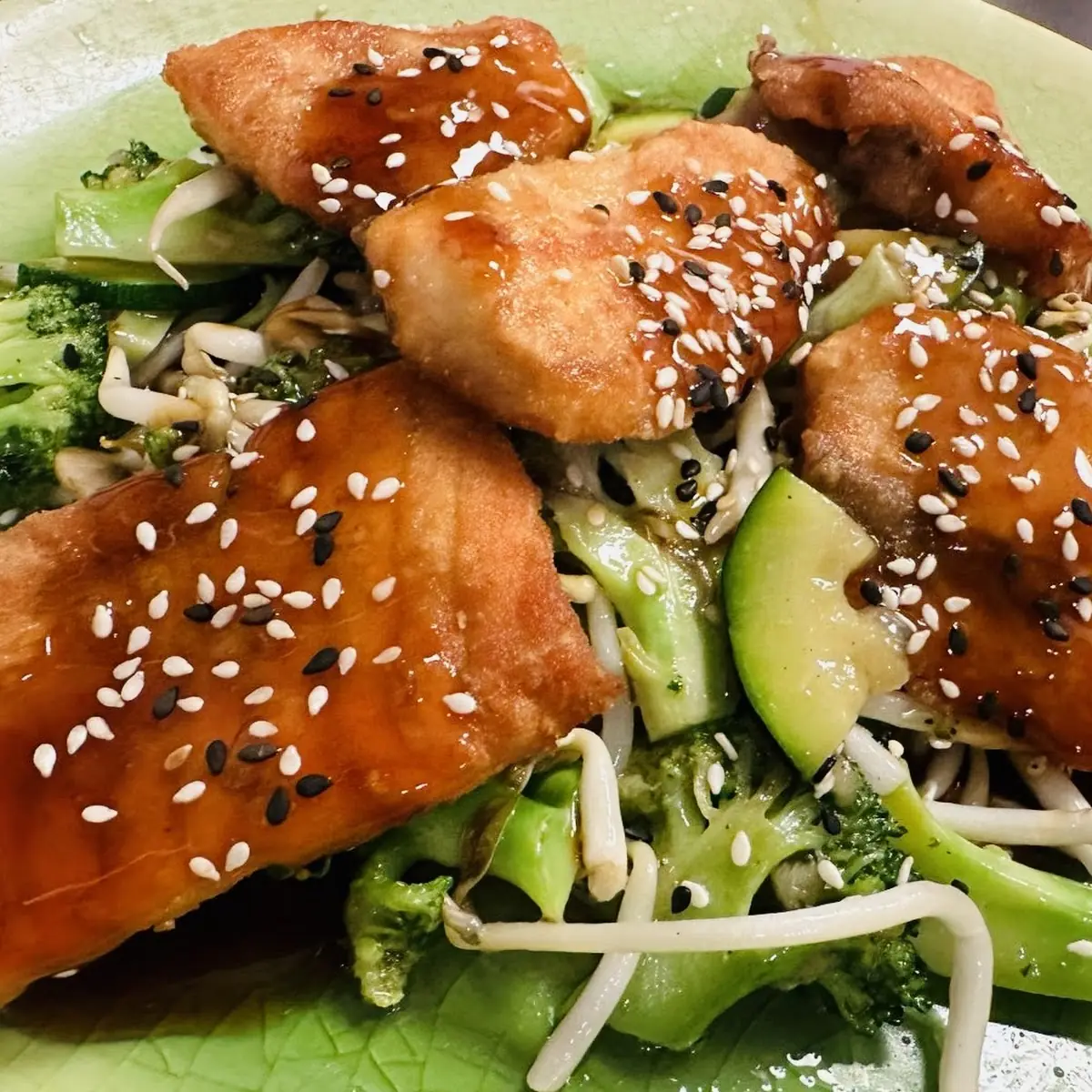 Lachs Teriyaki
