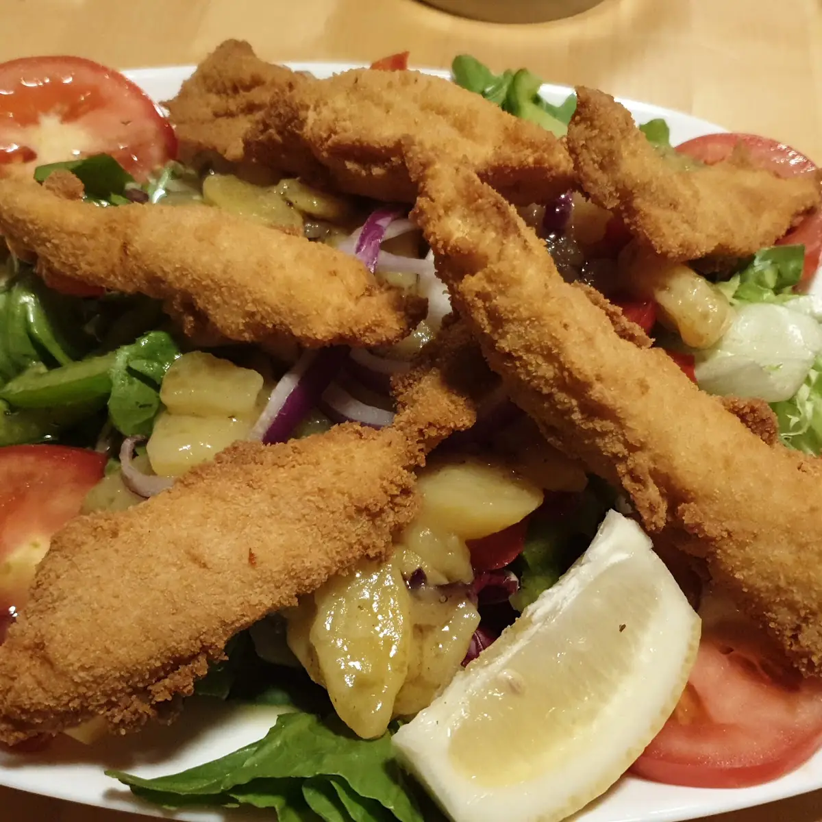 Backhendlsalat