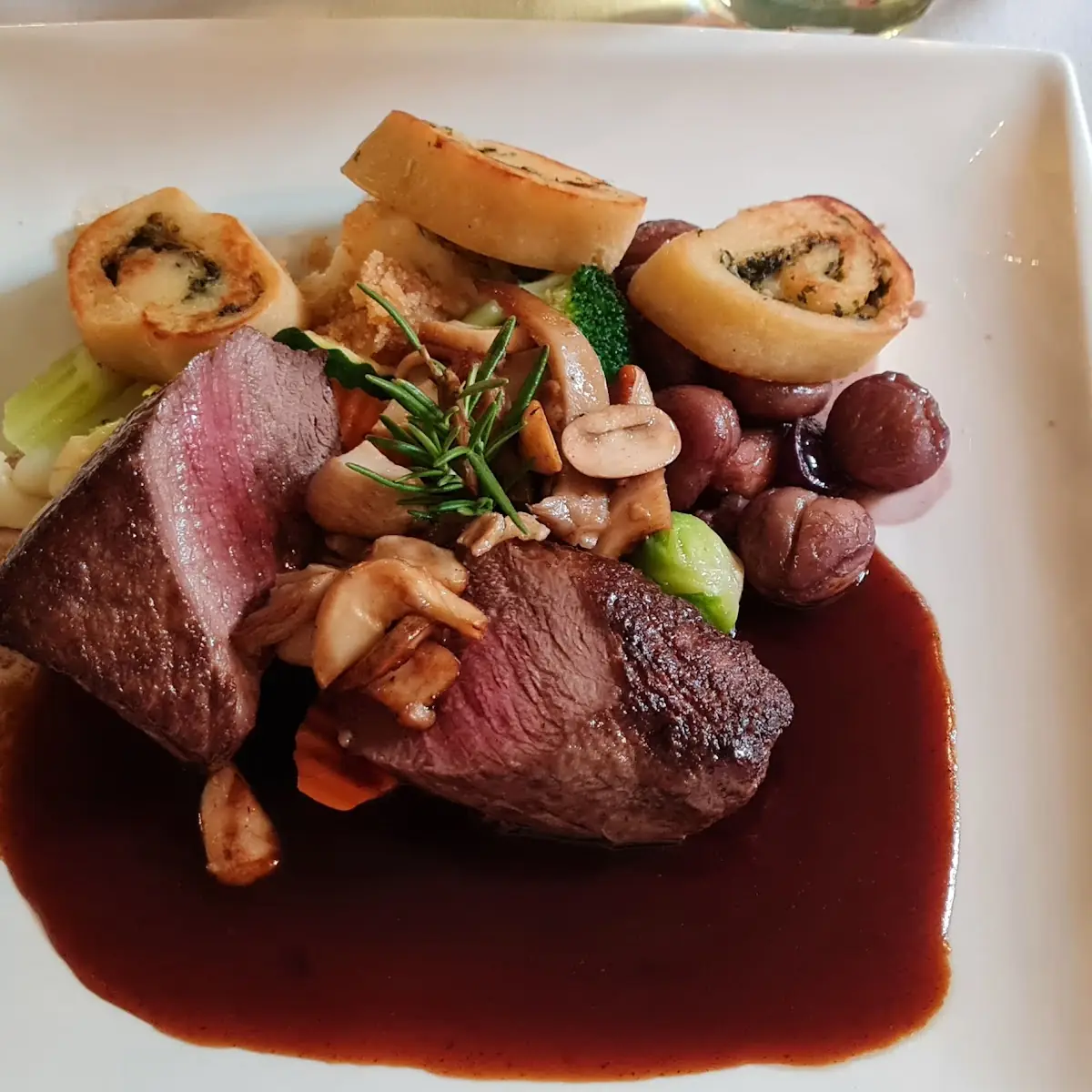 Hirschrückensteak