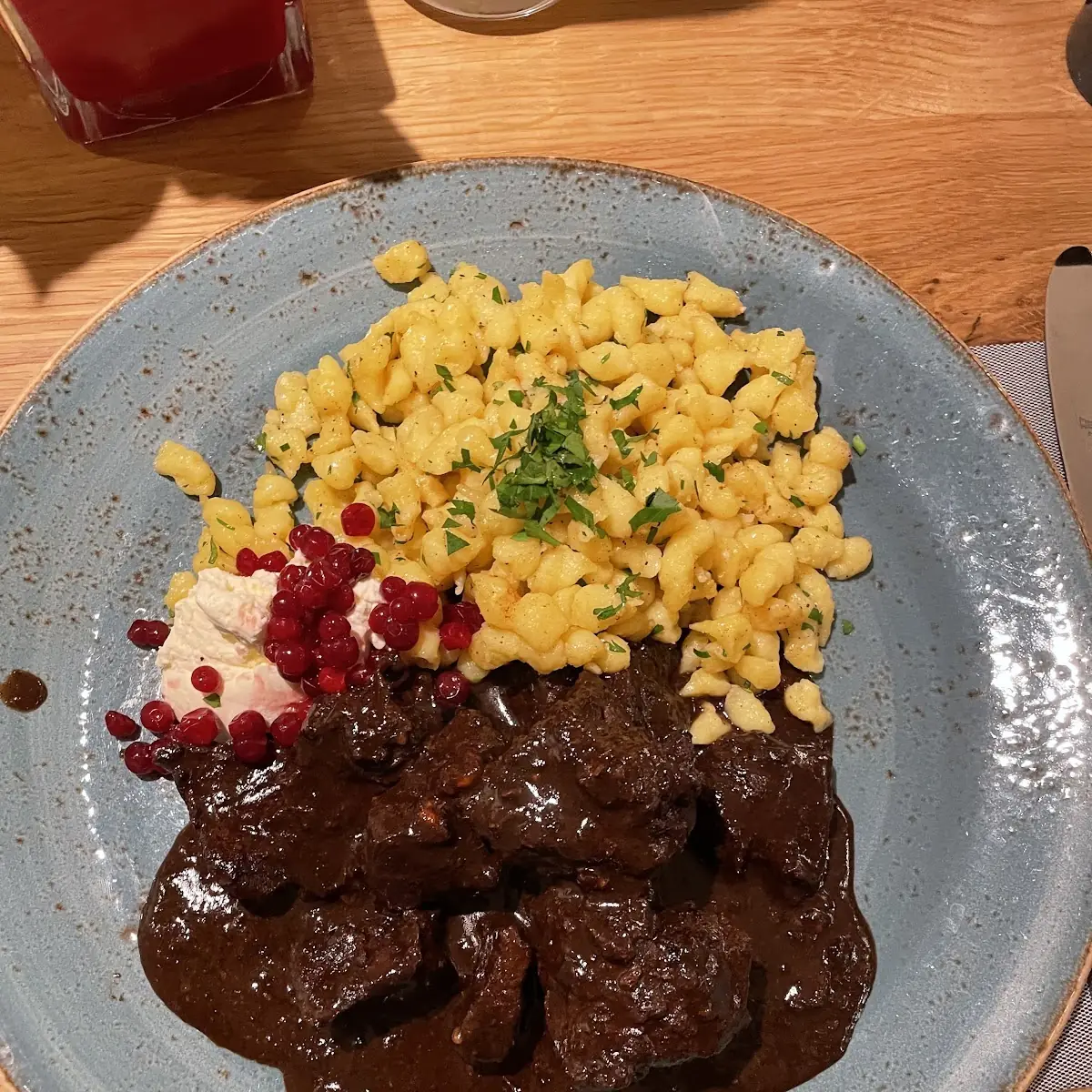 Hirschragout Mit Spätzle Steak