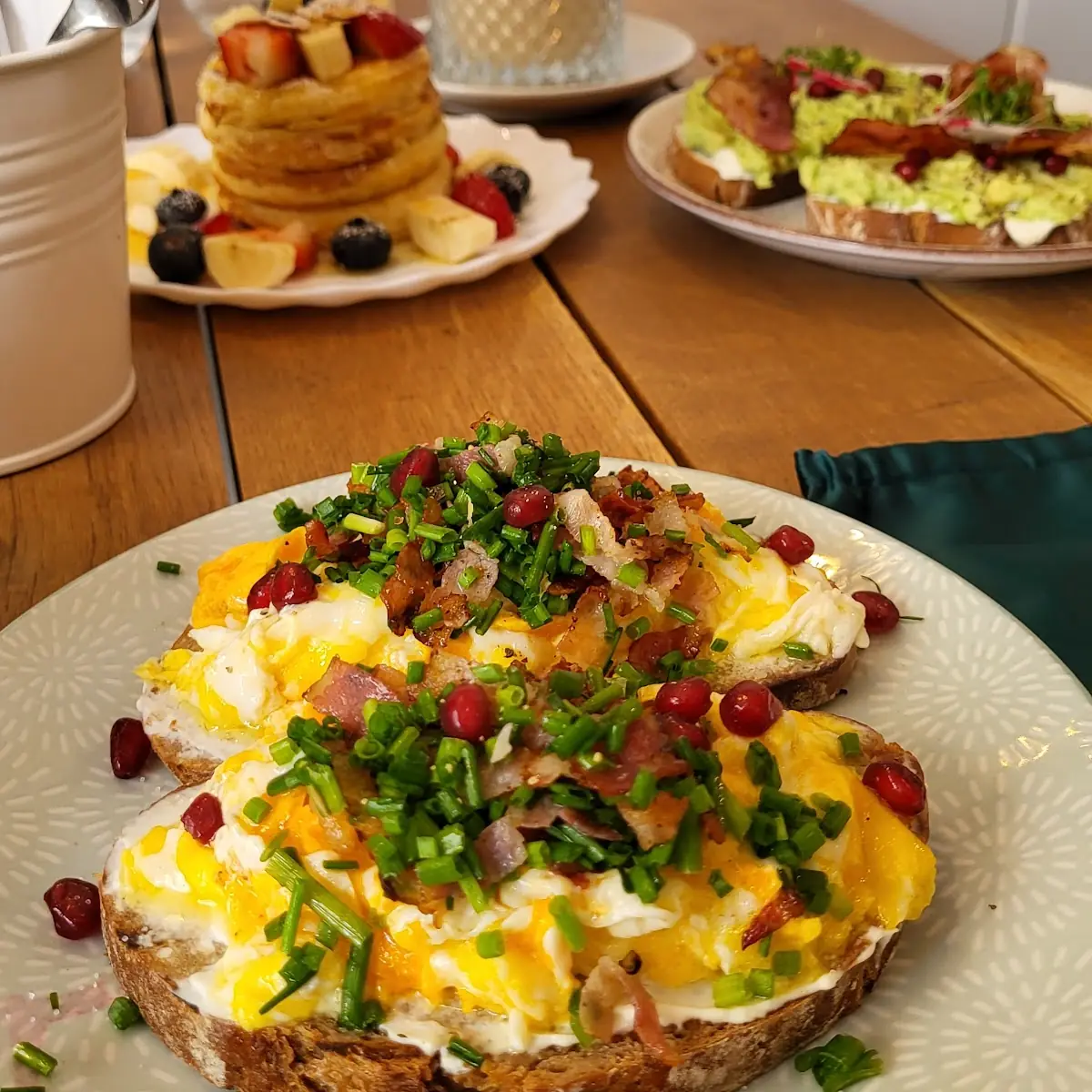 Eierspeis Mit Schnittlauch Und Speck