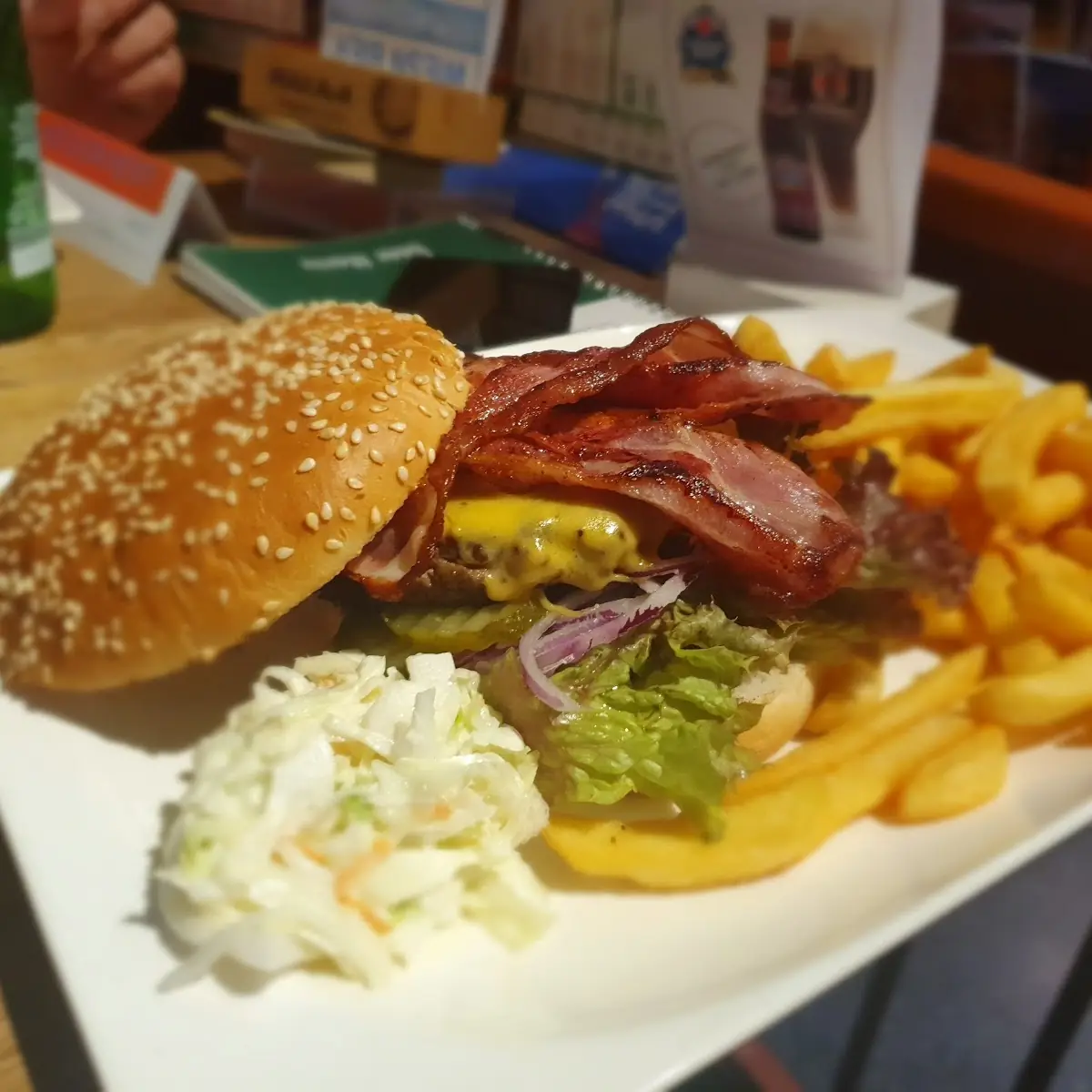 Classic Burger and Fries
