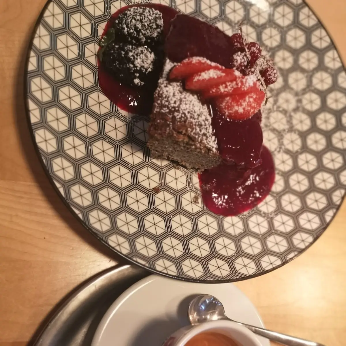 Dessert Mokka Und Mohnkuchen