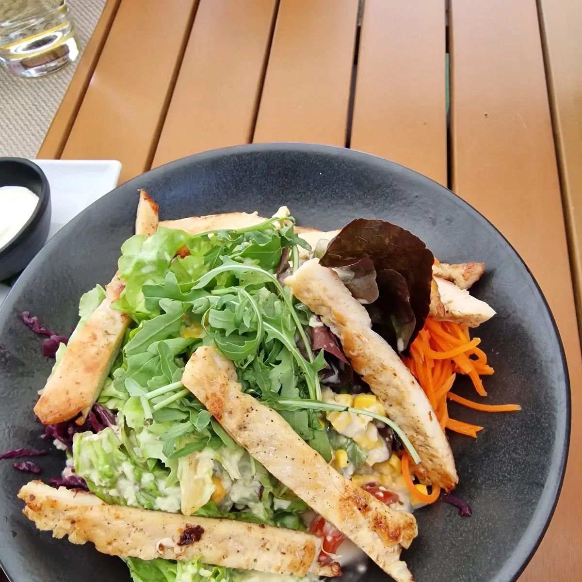 Putenstreifen Salat