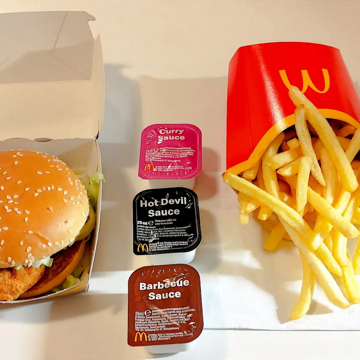 Spicy Chicken Burger Menü