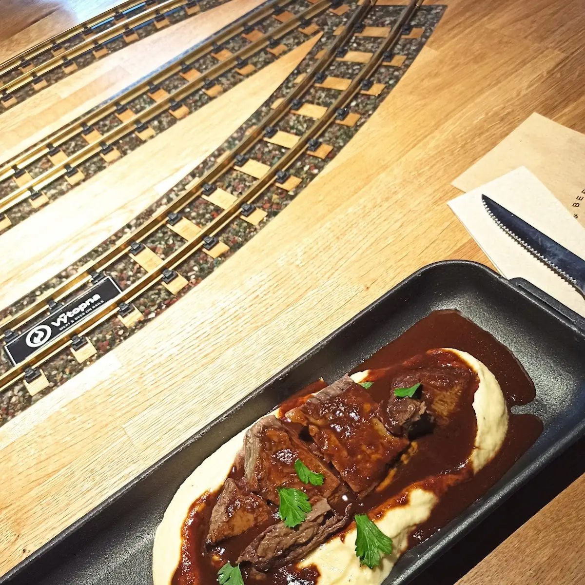 Bierfleisch Mit Selleriepürree