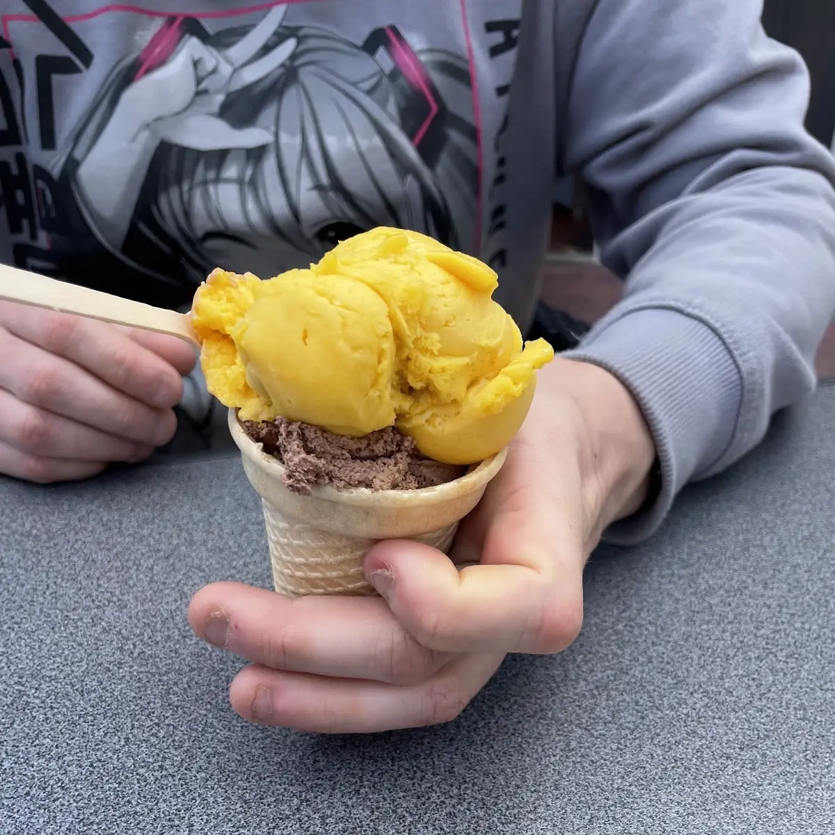 Mango Und Schokolade Eis