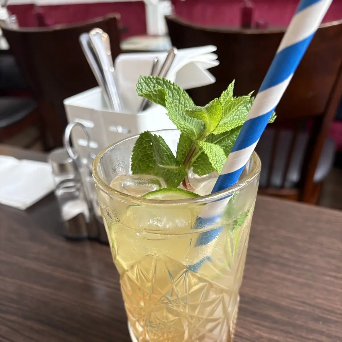 Mango and Lychee Lemonade with Mint