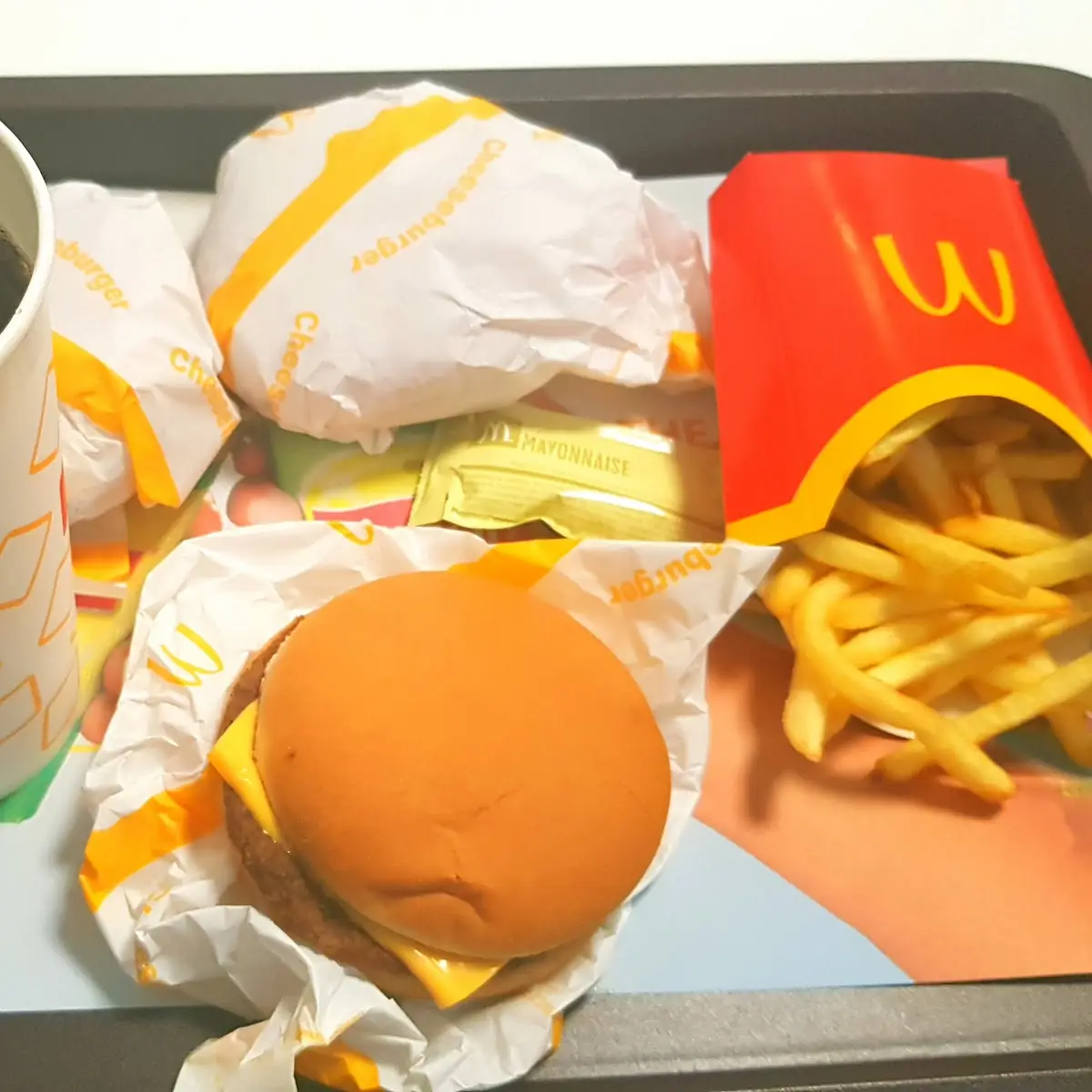 Hamburger Big Mac Coca Zero Milk Vanilla