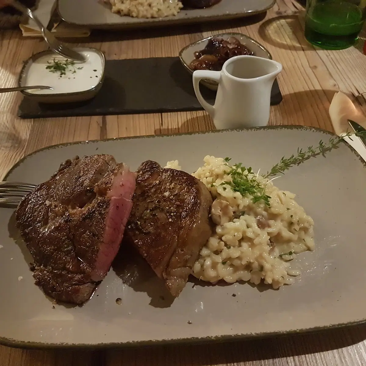 Risotto Ai Funghi Mit Filetto Di Manzo