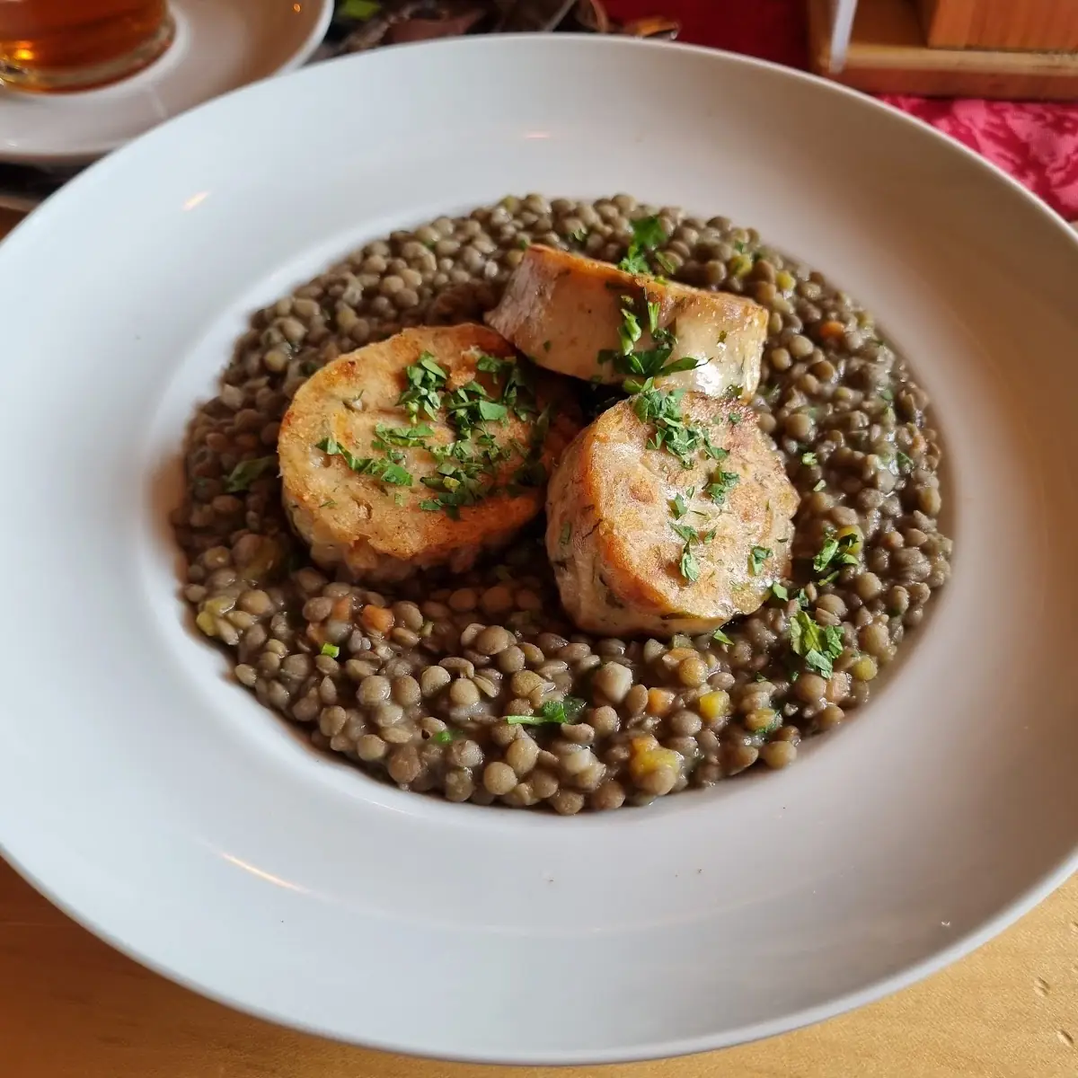 Linsen Mit Knödel