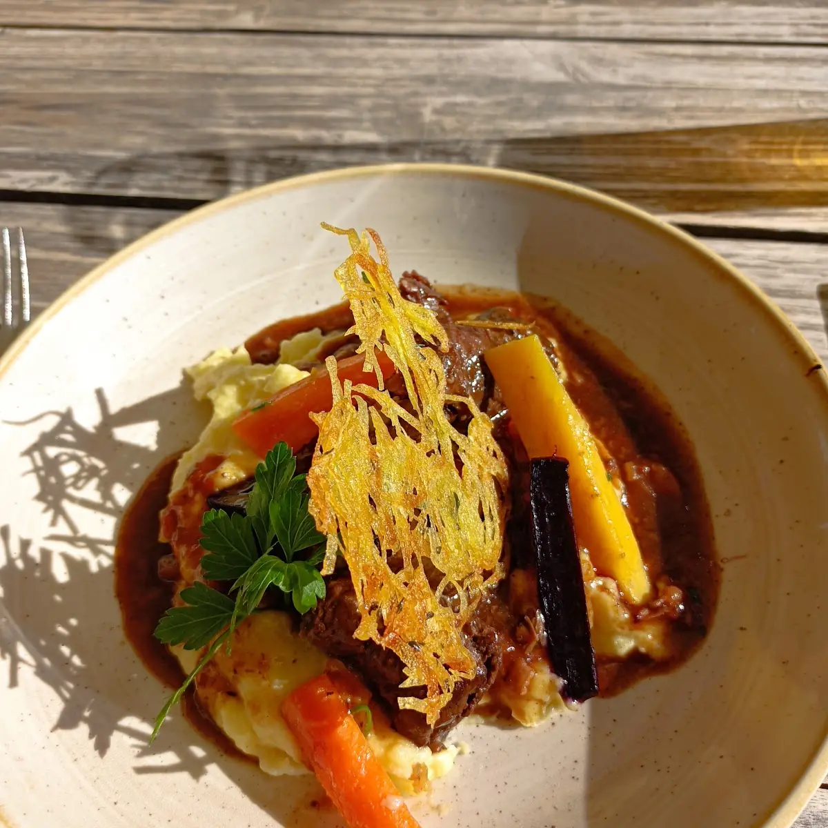 Rehroulade Mit Püree