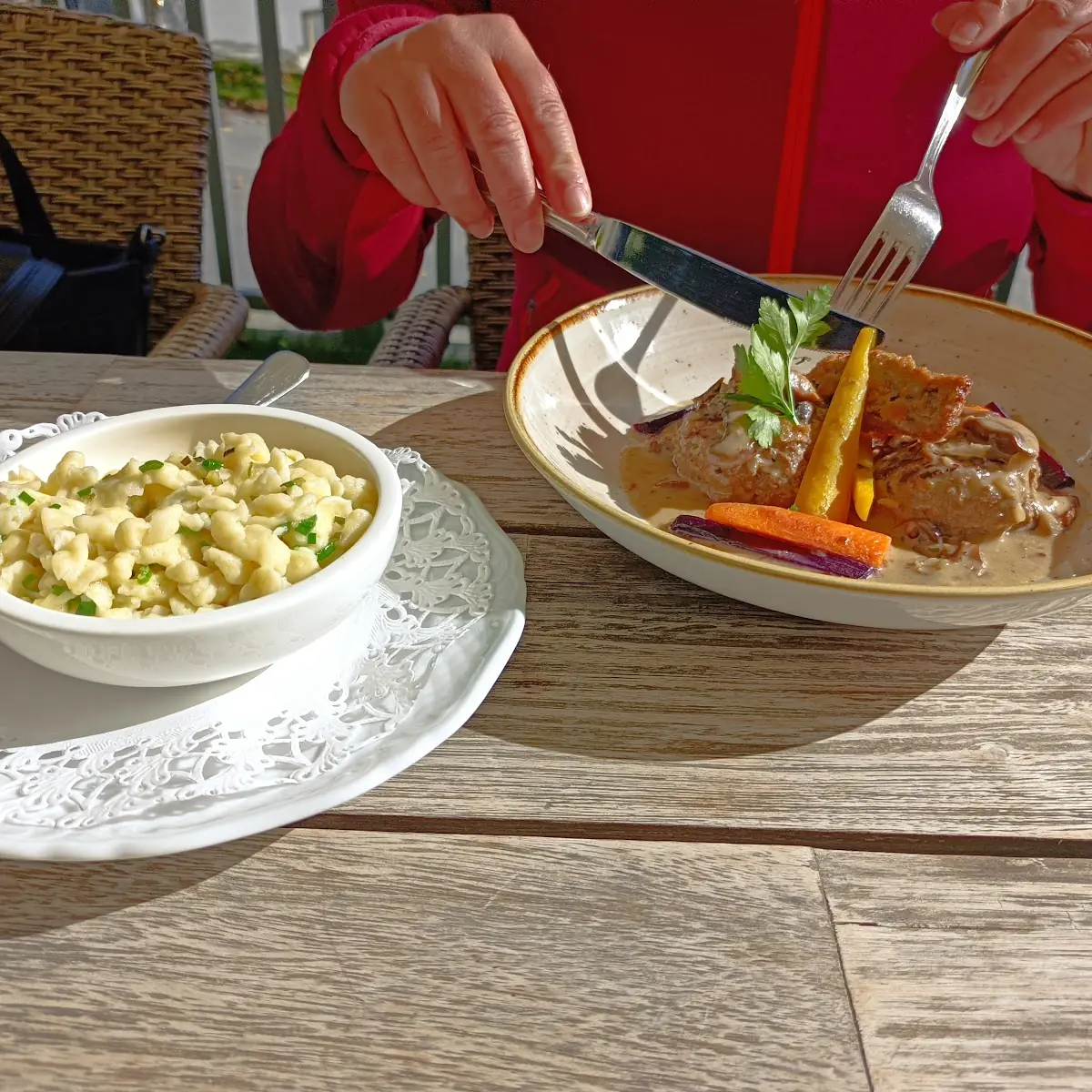 Wildschnitzel Mit Spätzle