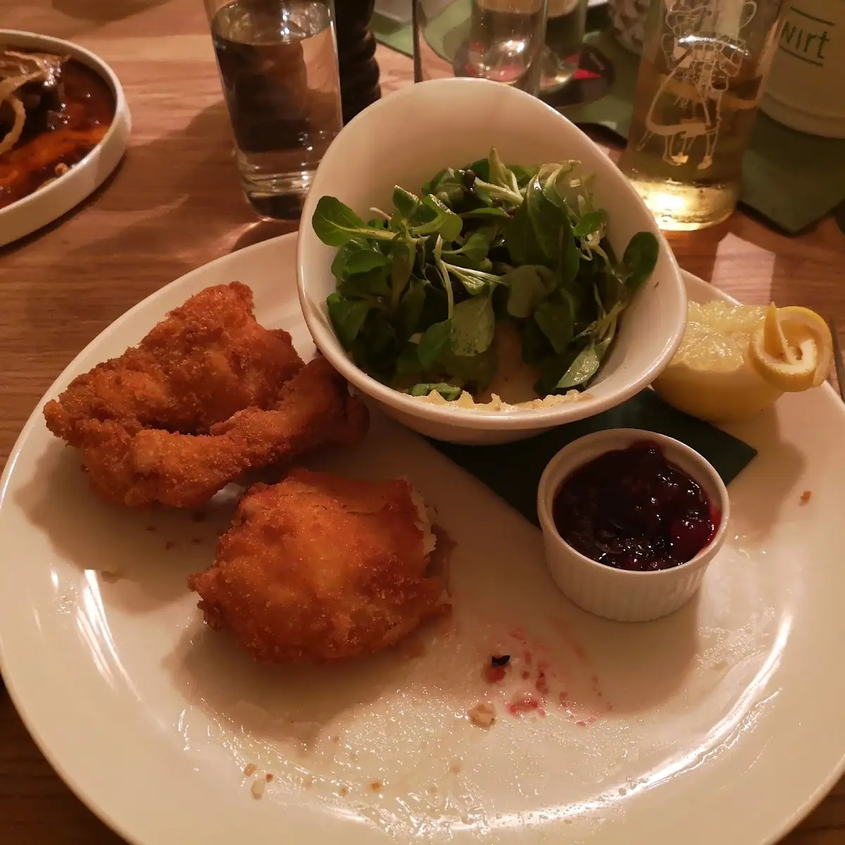 Backhühnchen Mit Vogerlsalat