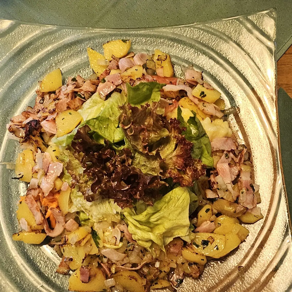 Salat Mit Röstkartoffeln