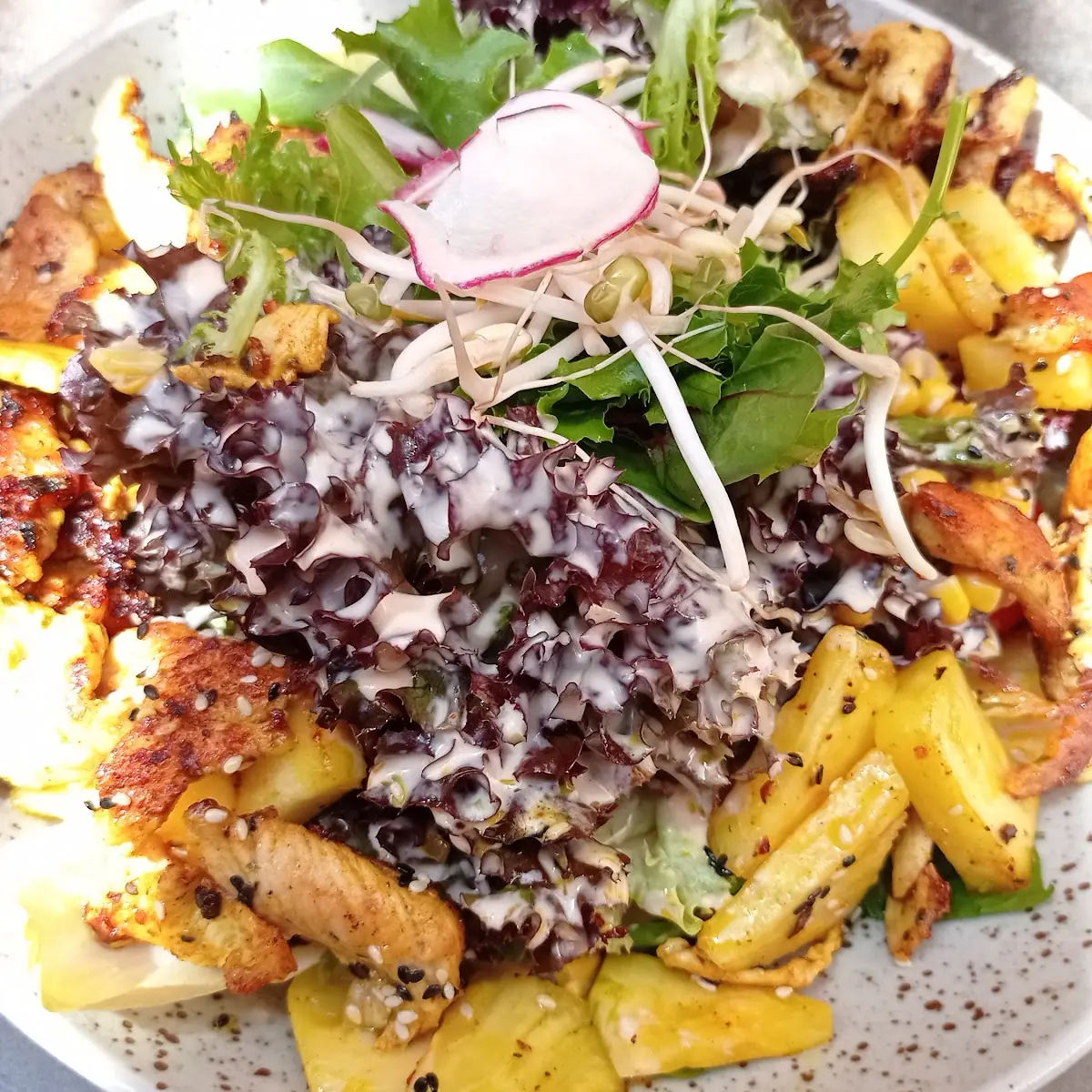 Salat Mit Gegrillten Ananas