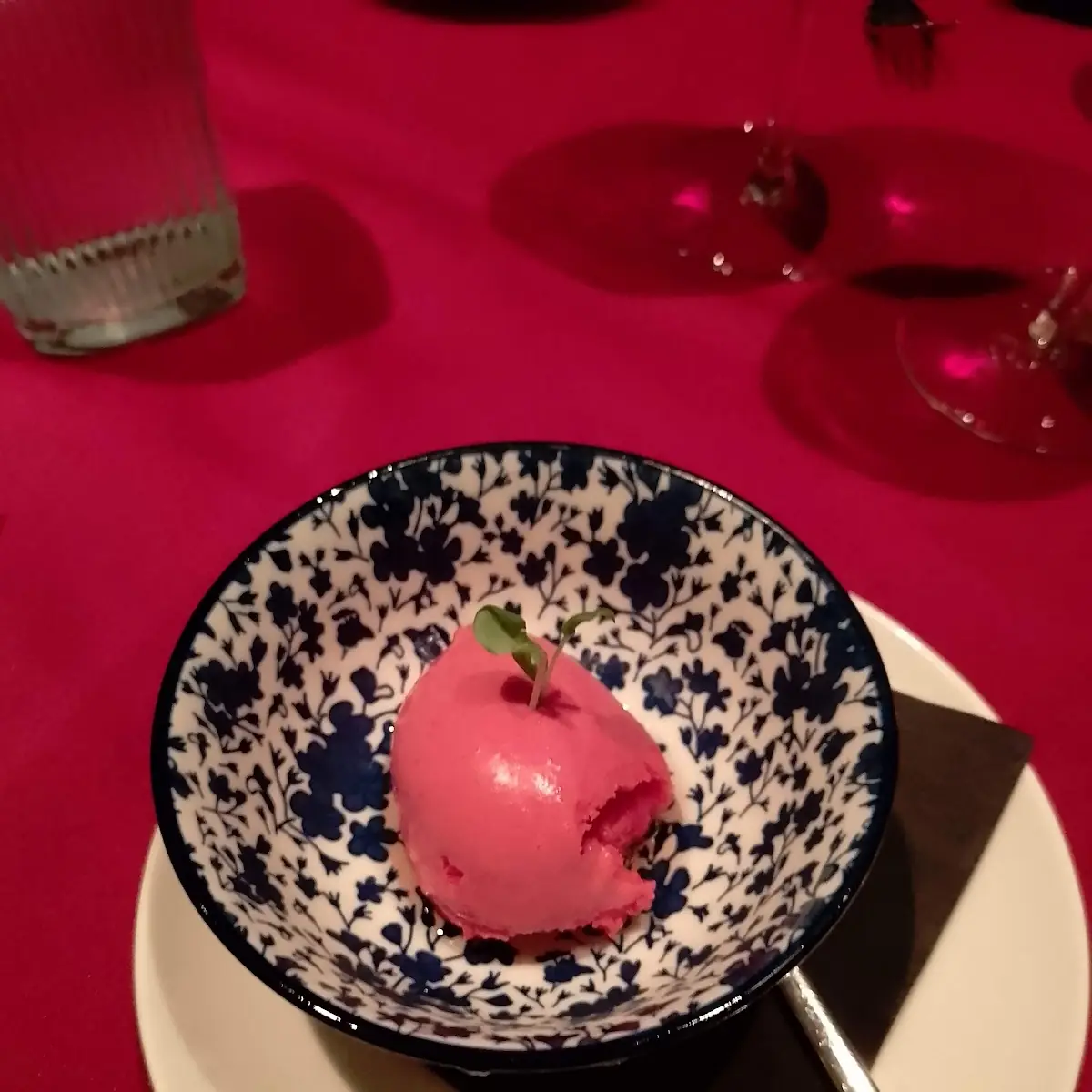 Johannesbeersorbet Mit Kirschblütenessig