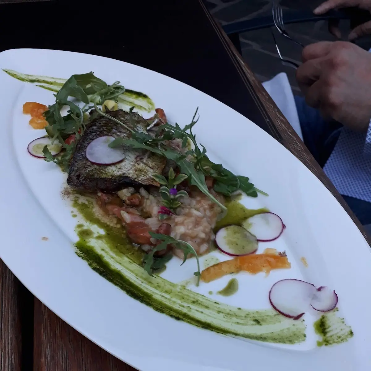 Fisch Mit Schwammerlrisotto