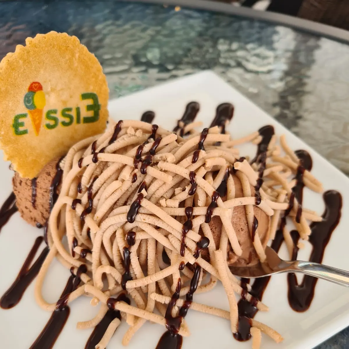 Eisspagetti Mit Schokoeis Ohne Schlagobers