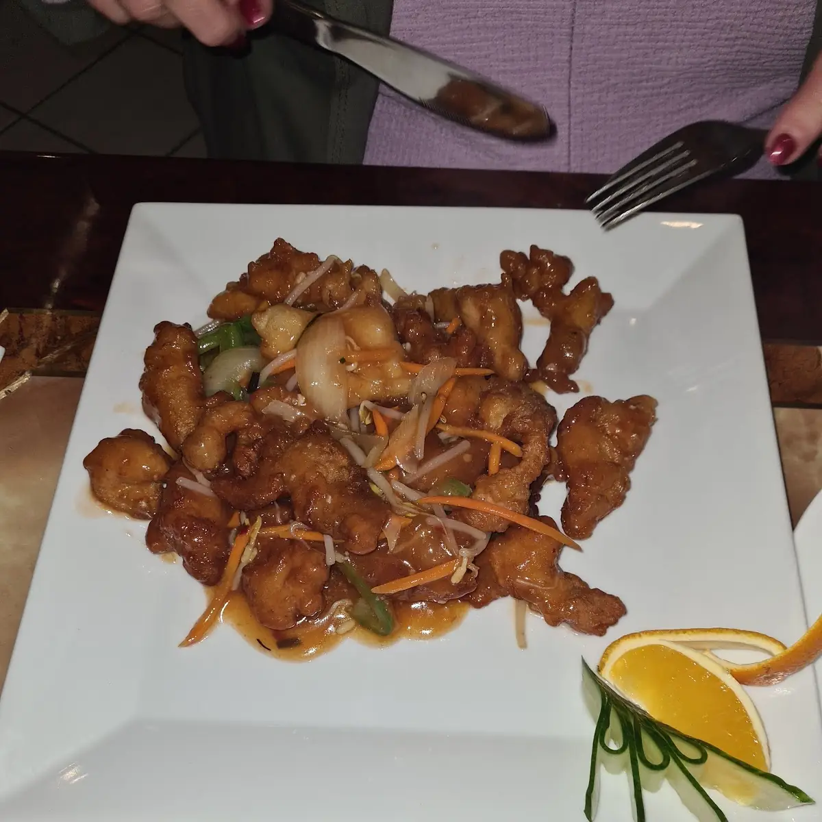 Hühnerfleisch Süss Sauer
