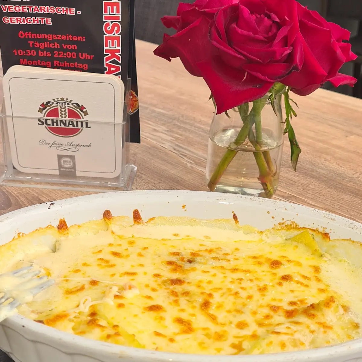 Lachs Spinat Lasagne
