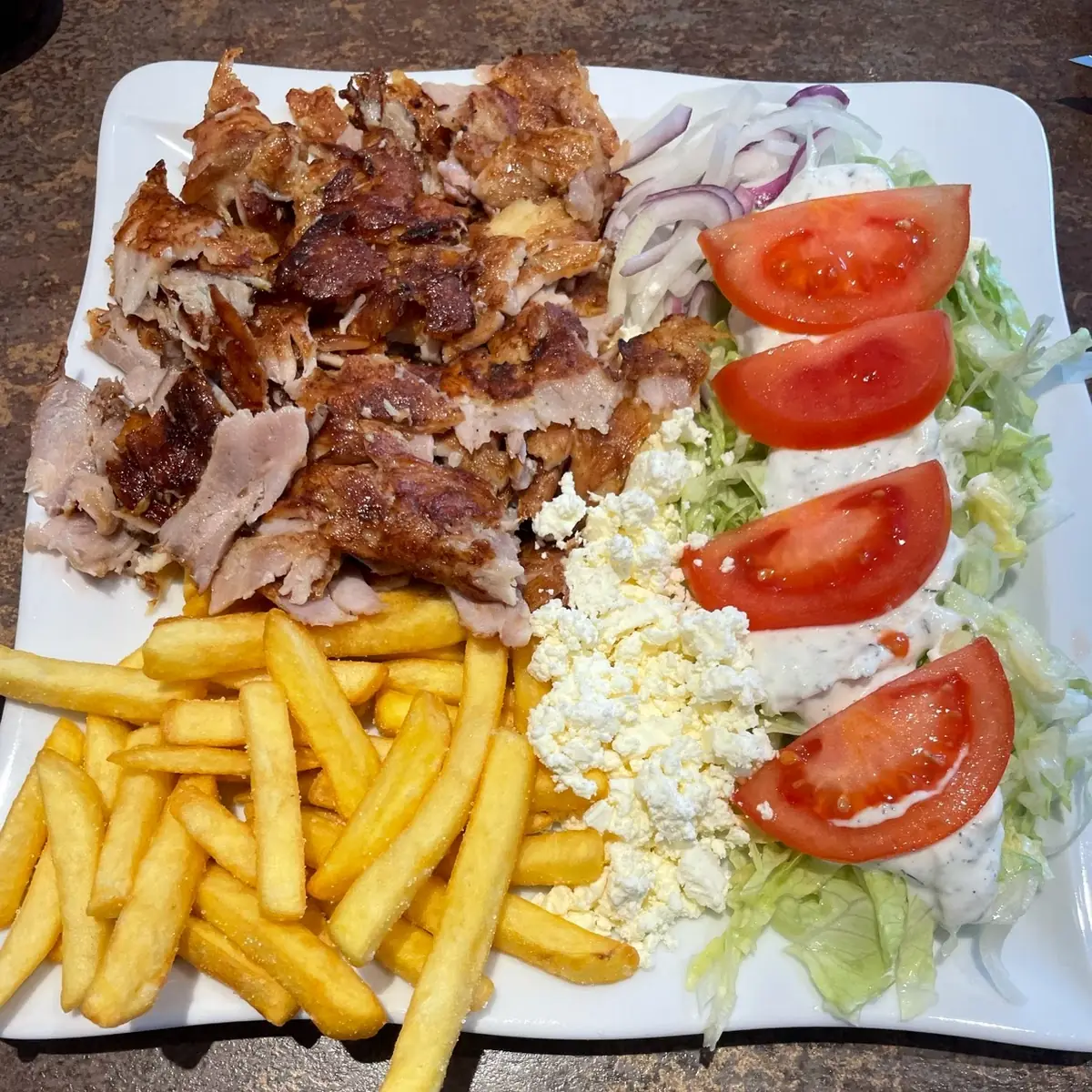 Kebap Auf Teller