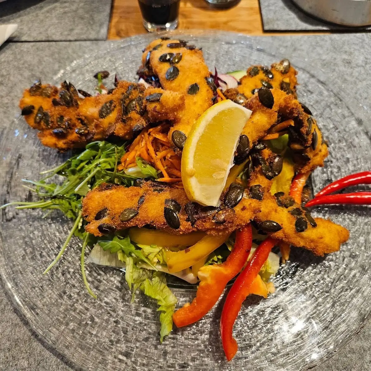 Backhendl Salat