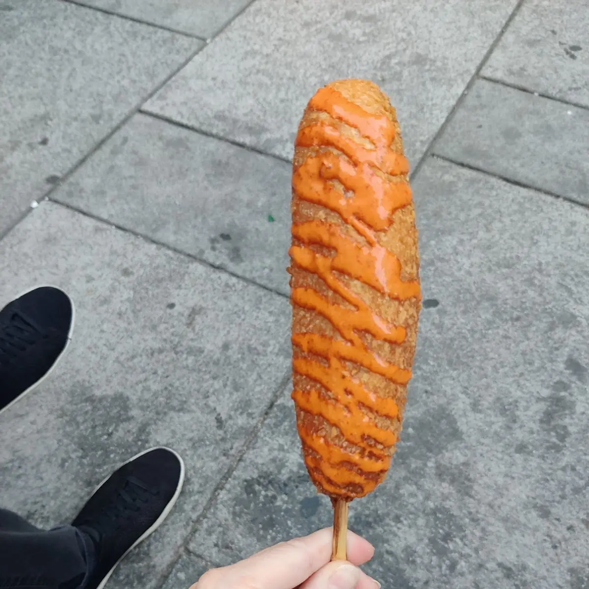 Korean Corndog with Spicy Mayo