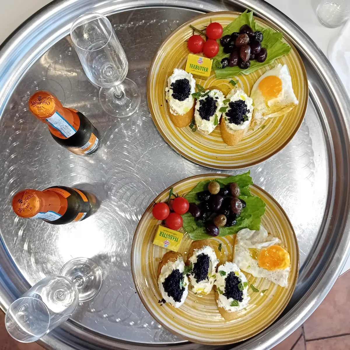 Caviar Prosecco Morning Breakfast